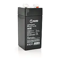 Акумуляторна батарея EUROPOWER AGM EP4-4F1 4 V 4 Ah ( 47 x 47 x 100 (105) ) Black