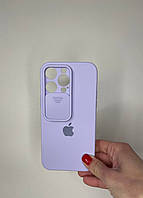 Чехол Silicone Hide Camera для iPhone 14 Pro Purple / 14 про силиконовый чехол лиловый