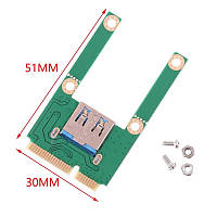 Адаптер Модуль Mini PCI-E To USB 3.0 Mini Pcie USB riser райзер