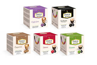 Капсули стандарту Dolce Gusto Dolce Aroma. Дольче Густо Італія Дольче Арома