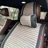 Накидки на передні сидіння CarFashion, модель MONACO FRONT, сірий/чорний, фото 4