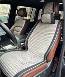 Накидки на передні сидіння CarFashion, модель MONACO FRONT, сірий/чорний, фото 3