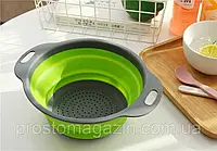 Дуршлаг силиконовый складной Collapsible filter baskets BUF2453243 Сито