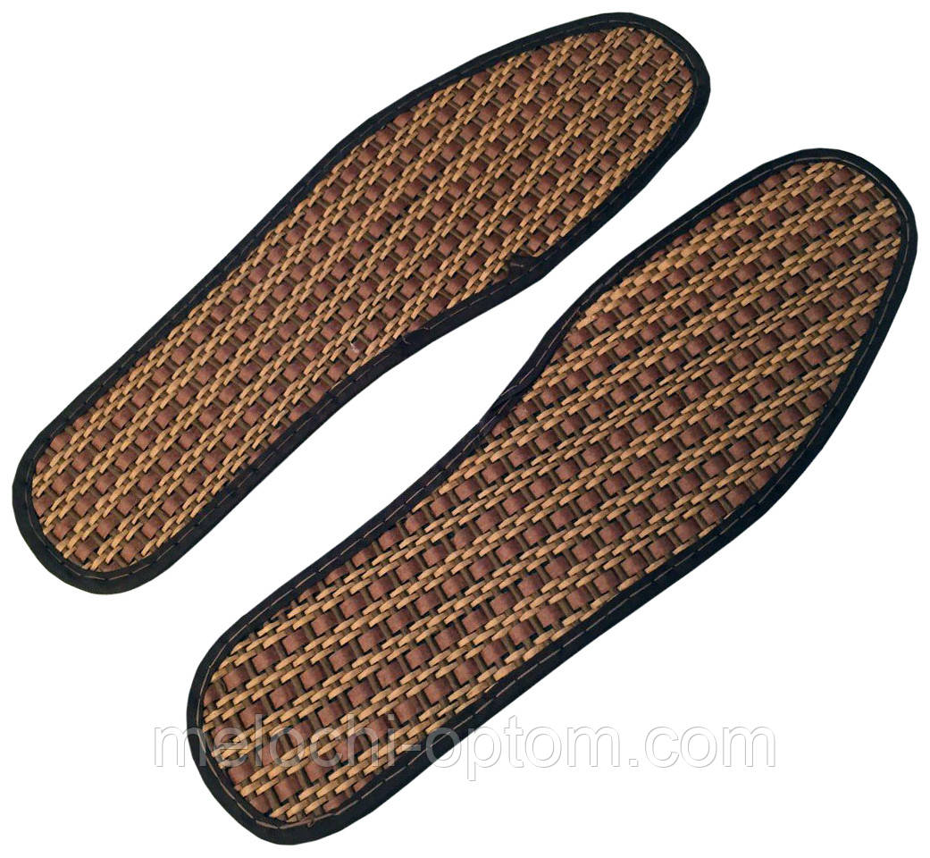 Устілки для взуття БАМБУК літні, коричневі