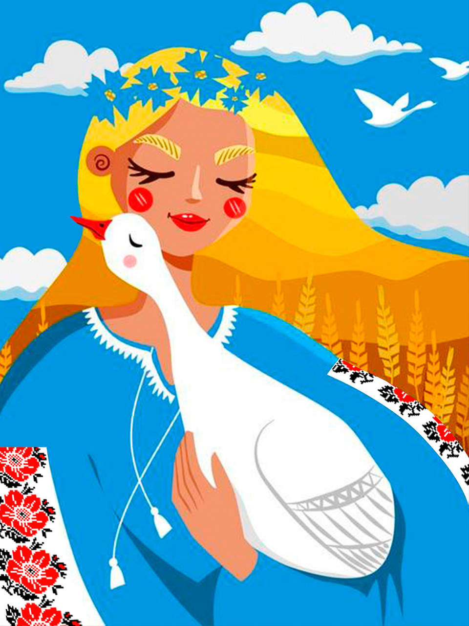 Алмазна мозаїка SANTI Берегиня 30х40см на підрамнику