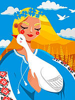 Алмазна мозаїка SANTI Берегиня 30х40см на підрамнику