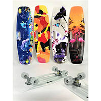 💜Пенні борд Penny Board Скейт зі світними колесами протисковзке покриття, скейтборд