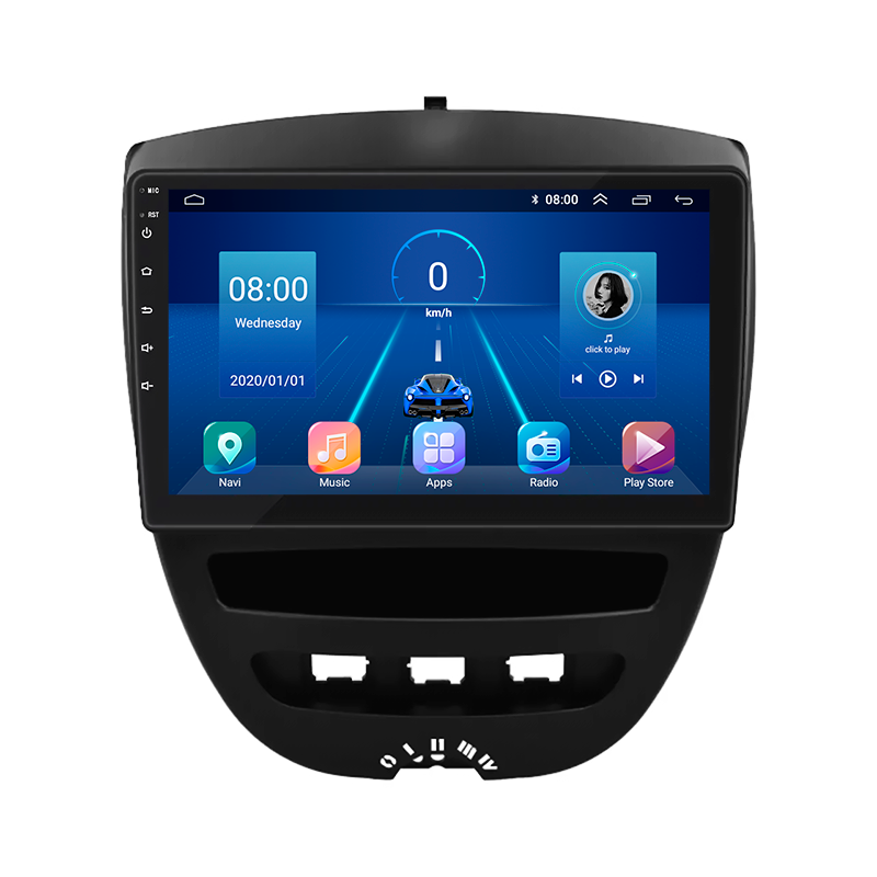 Штатна магнітола Lesko 10" Toyota Aygo I Рестайлінг 2 2012-2014 4/64Gb/ 4G/ Wi-Fi/CarPlay (9767-38956)