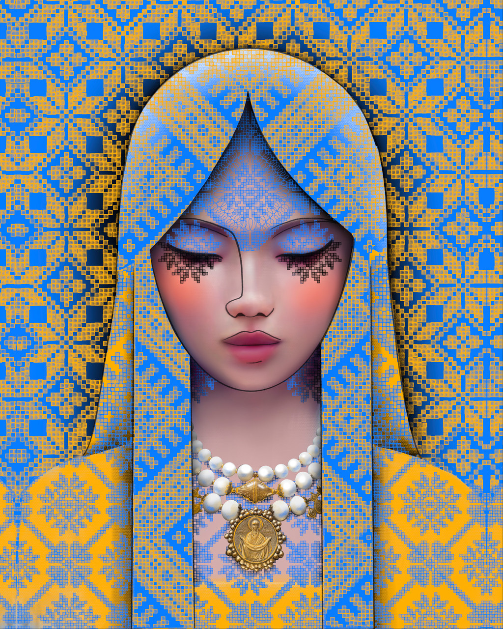 Алмазна мозаїка SANTI Незламна 40*50см на підрамнику