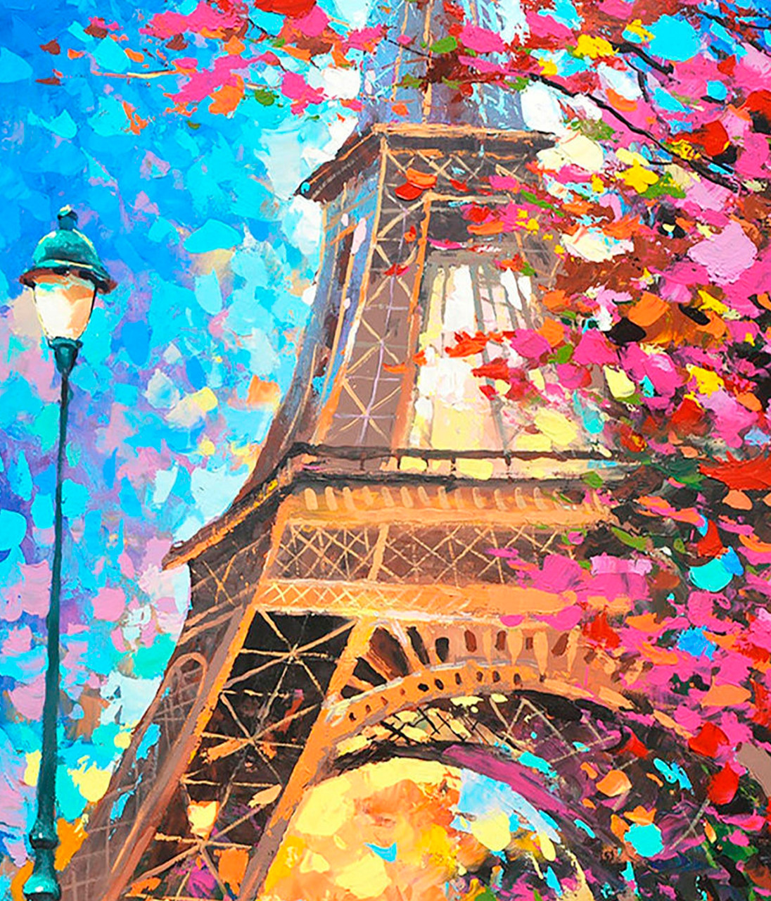 Алмазна мозаїка SANTI Осінь у Парижі 60*70см на підрамнику, фото 1