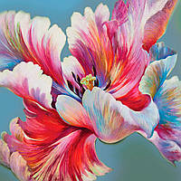 Алмазна мозаїка SANTI Ірис 30*30см на підрамнику