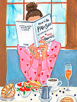 Алмазна мозаїка SANTI Парижанка 30*40см на підрамнику