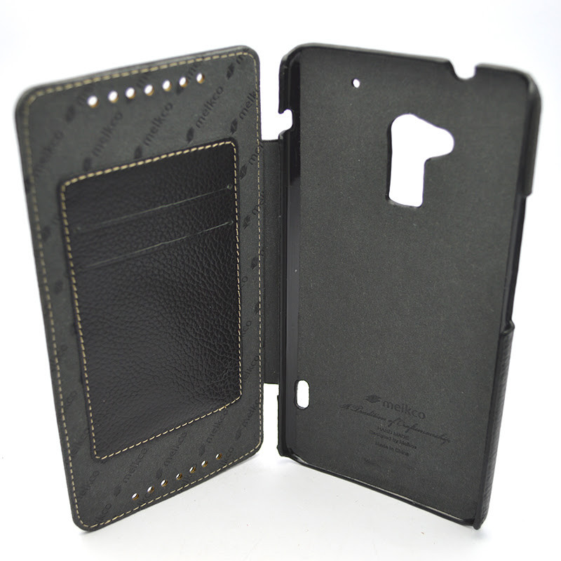 Шкіряний чохол книжка Melkco Book leather case for HTC One Max/T6, Black (O2OMAXLCFB3BKLC), фото 3