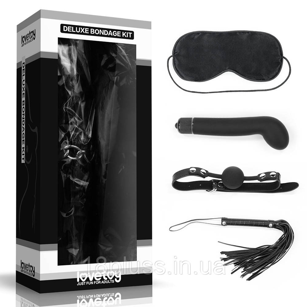 Набір БДСМ (маска, вібратор, кляп, флогер) Deluxe Bondage Kit