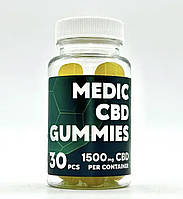 Желейні цукерки КБД Medic Cbd 1500 мг 30 шт Apple & Lemon