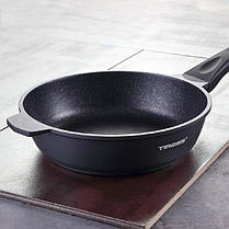 Сковорідка глибока з кришкою 24 см Tiross TS 1237 (Niz14296), фото 3