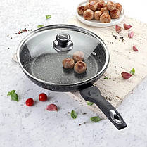 Сковорідка 28 см Tiross TS 1256P з кришкою (Niz14295), фото 2