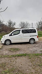 Рейлінги ХРОМ 143 см, Пластикові ніжки для Nissan NV200 2009↗ мм.