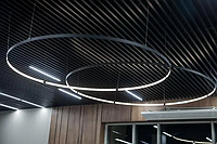Круглый Подвесной алюминиевый LED светильник Vela Salaris 1000х43х9мм