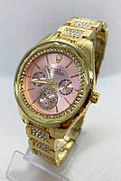 Годинник жіночий наручний Rolex (Ролекс) Золото з рожевим циферблатом ( код: IBW855YP )