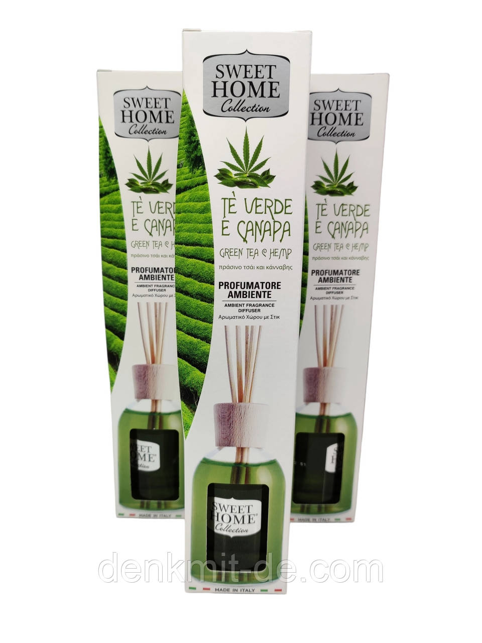Ароматичні палички Sweet home Green tea e hemp 100 мл.