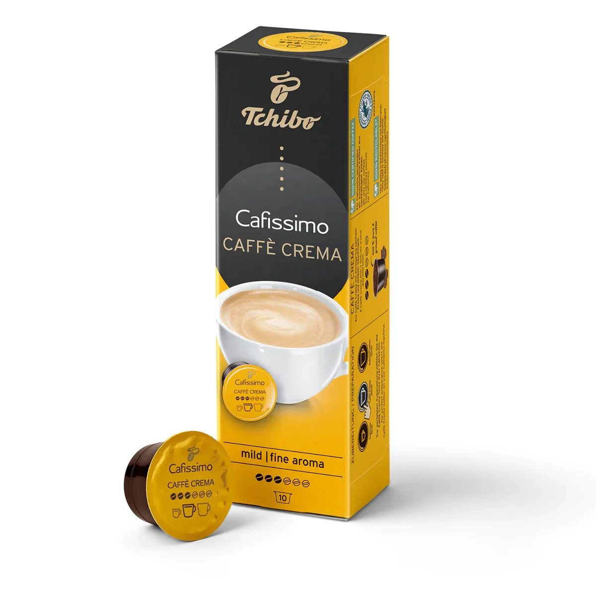 Кава в капсулах Tchibo Caffitaly Cafissimo Caffe Crema Fine Aroma 10 шт., Німеччина