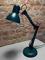 Настольная лампа на стол с металлической подставкой Зеленая CAVALLI E27 (металл) TM LUMANO