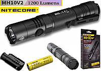 Ручной фонарь NITECORE MH10 v2 + Аккумулятор 4000mAh + Чехол NTH10 (1200LM, Cree XP-L2 V6, USB Type-C, 21700)