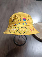 Панама Bucket Hat City-A с надписями Various WTF Желтая