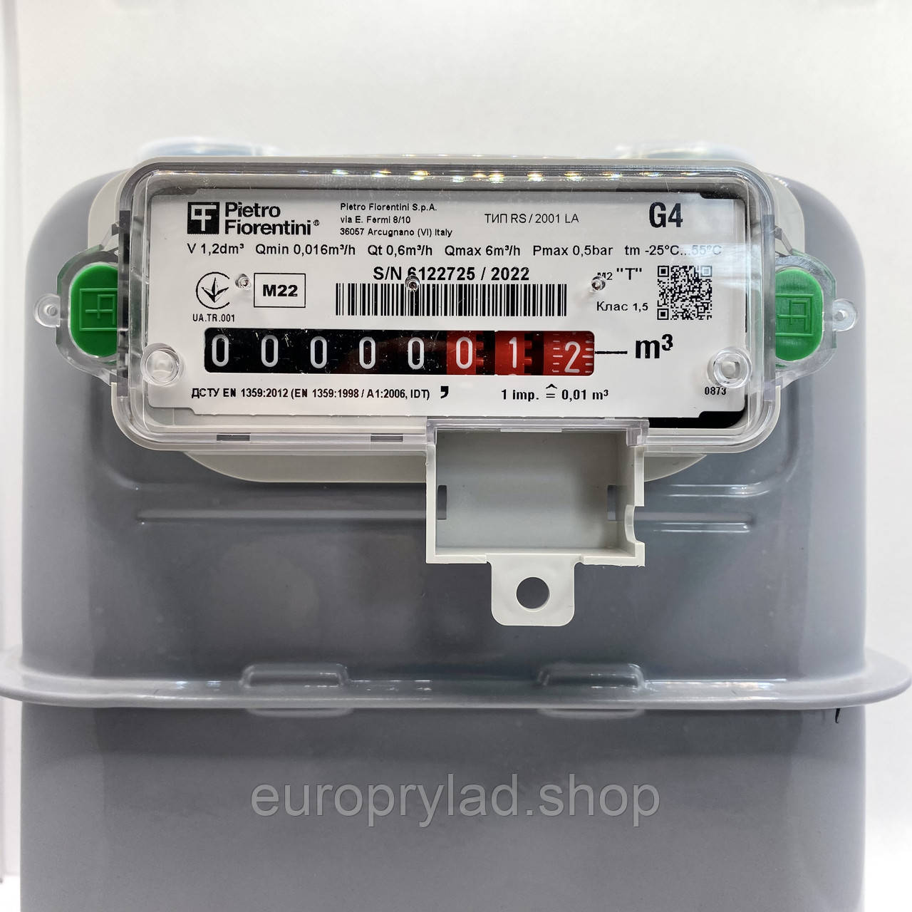 Счетчик газа мембранный Pietro Fiorentini G4 RS/2001 LA без КМЧ 1¼' (Ду 32мм) - фото 2 - id-p1811677164