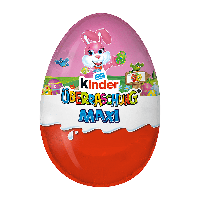 Шоколадное яйцо от Kinder сюрприз MAXI розовый зайчик 100 г