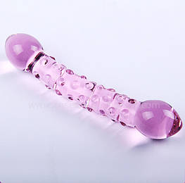 Фалос скляний подвійний Pink Extasy