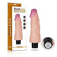 Фалоімітатор з вібрацією REAL SOFTEE 7" Long Скидка aiw, фото 6