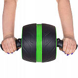 Ролик (колесо) для преса з поворотним механізмом Springos AB Wheel FA5010 Black/Green, фото 4