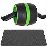 Ролик (колесо) для преса з поворотним механізмом Springos AB Wheel FA5010 Black/Green, фото 11