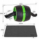 Ролик (колесо) для преса з поворотним механізмом Springos AB Wheel FA5010 Black/Green, фото 10