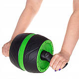 Ролик (колесо) для преса з поворотним механізмом Springos AB Wheel FA5010 Black/Green, фото 7