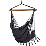 Крісло-гамак сидячий (бразильський) з подушками Springos 130 x 100 см HM043, фото 3
