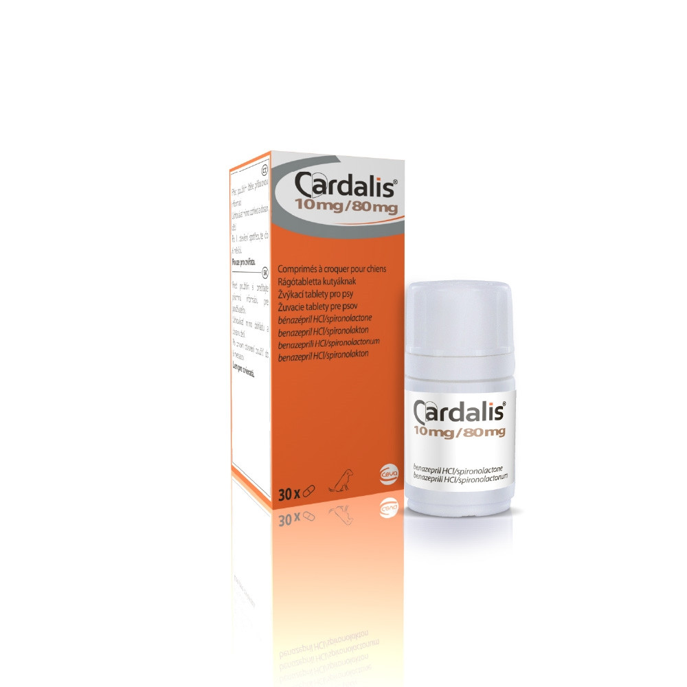 Жувальні таблетки для собак для лікування серцевої недостатності Cardalis Ceva 10 мл/80 мл 30 таблеток, фото 1