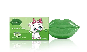 Гідрогелеві патчі для губ SERSANLOVE Cucumber Hydrauling Repair Lip Mask з екстрактом огірка 20 шт