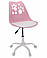 Крісло JOY рожево-білий, фото 2