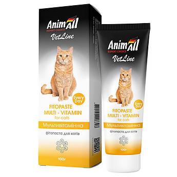 Фітопаста AnimAll VetLine Multivitamin для котів, 100 г