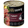 Savory (Сейворі) Dog Gourmand Turkey - Консервований корм для вибагливих собак (індичка) 800 гр, фото 2