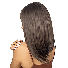 Перука Dark Brown, натуральне синтетичне волосся, фото 2