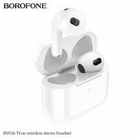 НАВУШНИКИ BOROFONE BW26 TRUE WIRELESS STEREO HEADSET WHITE