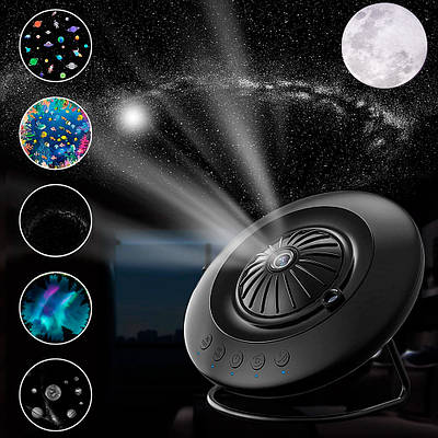 Проектор зоряного неба Losso Stars - LED нічник проектор НЛО "Зірки" чорний
