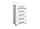 Дитяча спальня Б'янко корпус ДСП білий фасад МДФ білий глянець (Світ Меблів ТМ), фото 3