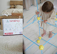 Детский развивающий конструктор домик большой ХАЛАБУДА 92 детали для тедей от 4 лет Палатки детские игровые