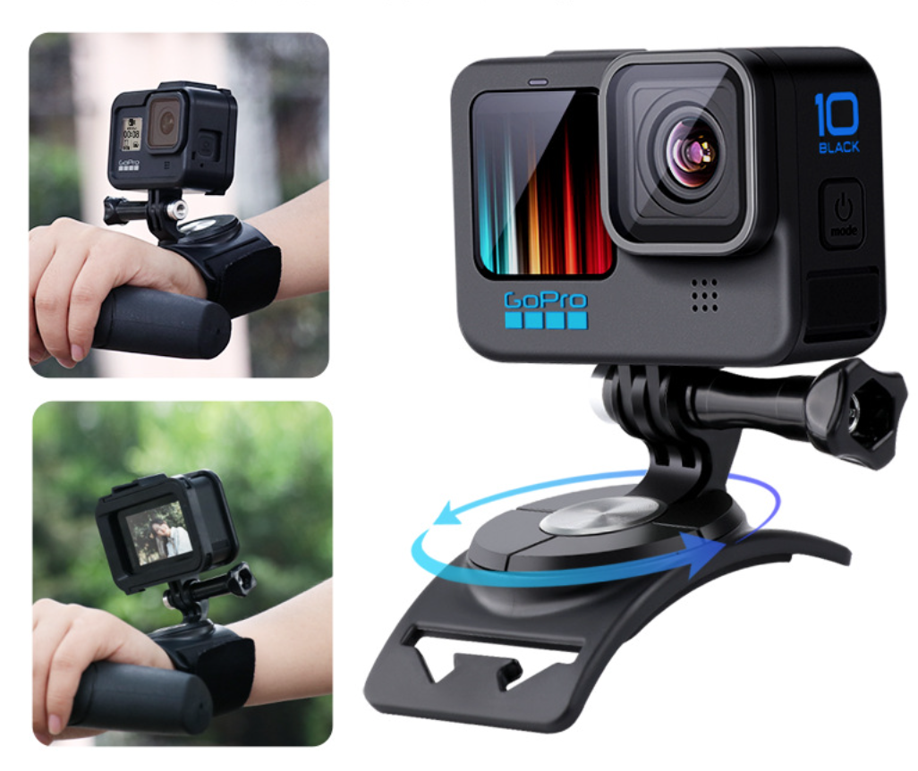 Кріплення на руку, зап'ястя для екшн камер GoPro, DJI, Xiaomi та інших камер 360°