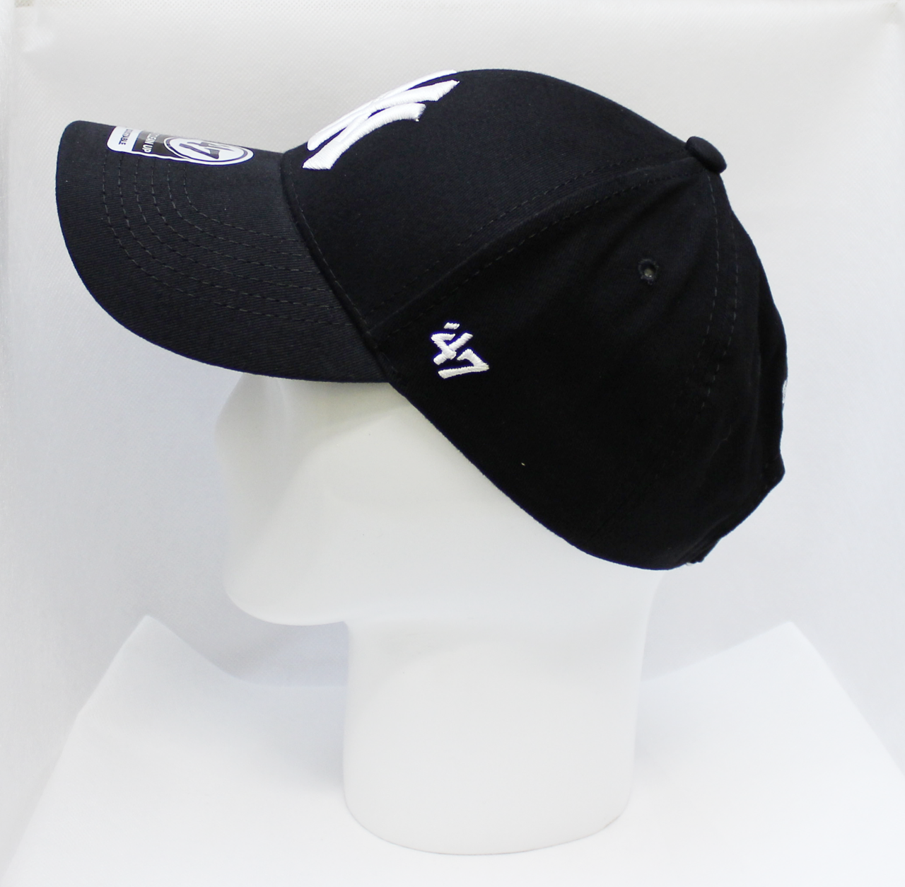 Кепка Нью Йорк 47 (New York) чёрного цвета с белой вышивкой ZE00052-8 ...